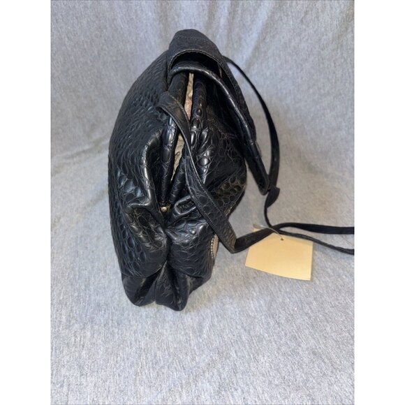 Vtg PC BAG Multicolor Faux Leather Patchwork Crossbody Shoulder Bag 1990’s - Picture 3 of 7